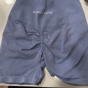 Alphalete Light Blue Amplify shorts